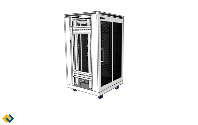 Tủ Rack 20U sâu 600 màu trắng, Tủ mạng 20U sâu 600 trắng